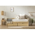 thumbnail image 3 of South Shore Sweedi Twin Solid Wood Daybed with Storage Drawers, in Natural Wood, 3 of 18