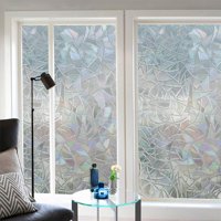 45x200cm 3D Window Films Privacy Film Static Decorative Film Non-Adhesive Squama
