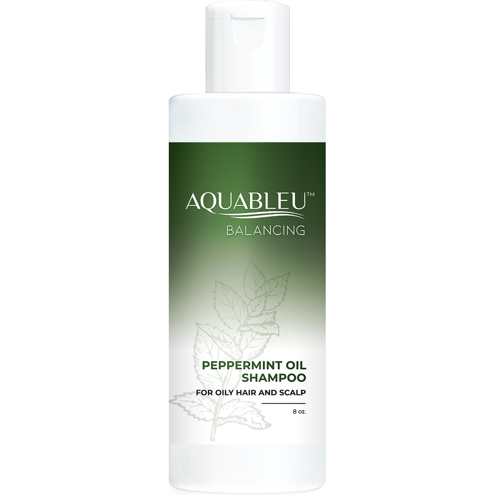 Aquableu Natural Peppermint Oil Shampoo Deep Cleansing & Oil