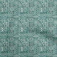 thumbnail image 1 of oneOone Cotton Poplin Sea Green Fabric African Diy Clothing Quilting Fabric Print Fabric By Yard 56 Inch Wide, 1 of 4