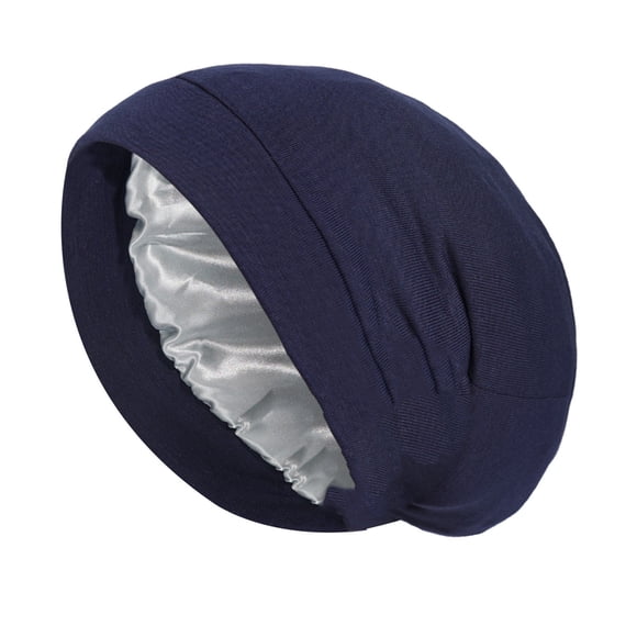 Jindong Double Layer Sleeping Cap Sets Head Cap Women Chemotherapy Cap Europe and The United States Hot Men's Elastic Wrap Head Cap Bonnet