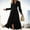 Black, variant on Women Fashion Boho Maxi Dress V Neck Long Sleeve Flowy Slit Wedding Party Dresses Women Tunic Dress Summer Maxi Dresses for Women Casual Summer Long Dresses for Women Womens Dress Ruffles Short Wrap