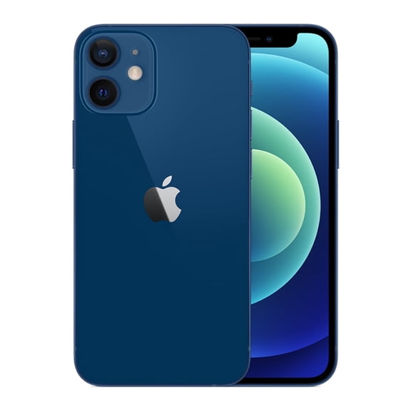 Restored GSM and CDMA, Apple, iPhone 12 MiniRB, Cell Phones, 64GB Smartphone 2227 mAh Battery 4 GB RAM, Blue/5.42 in