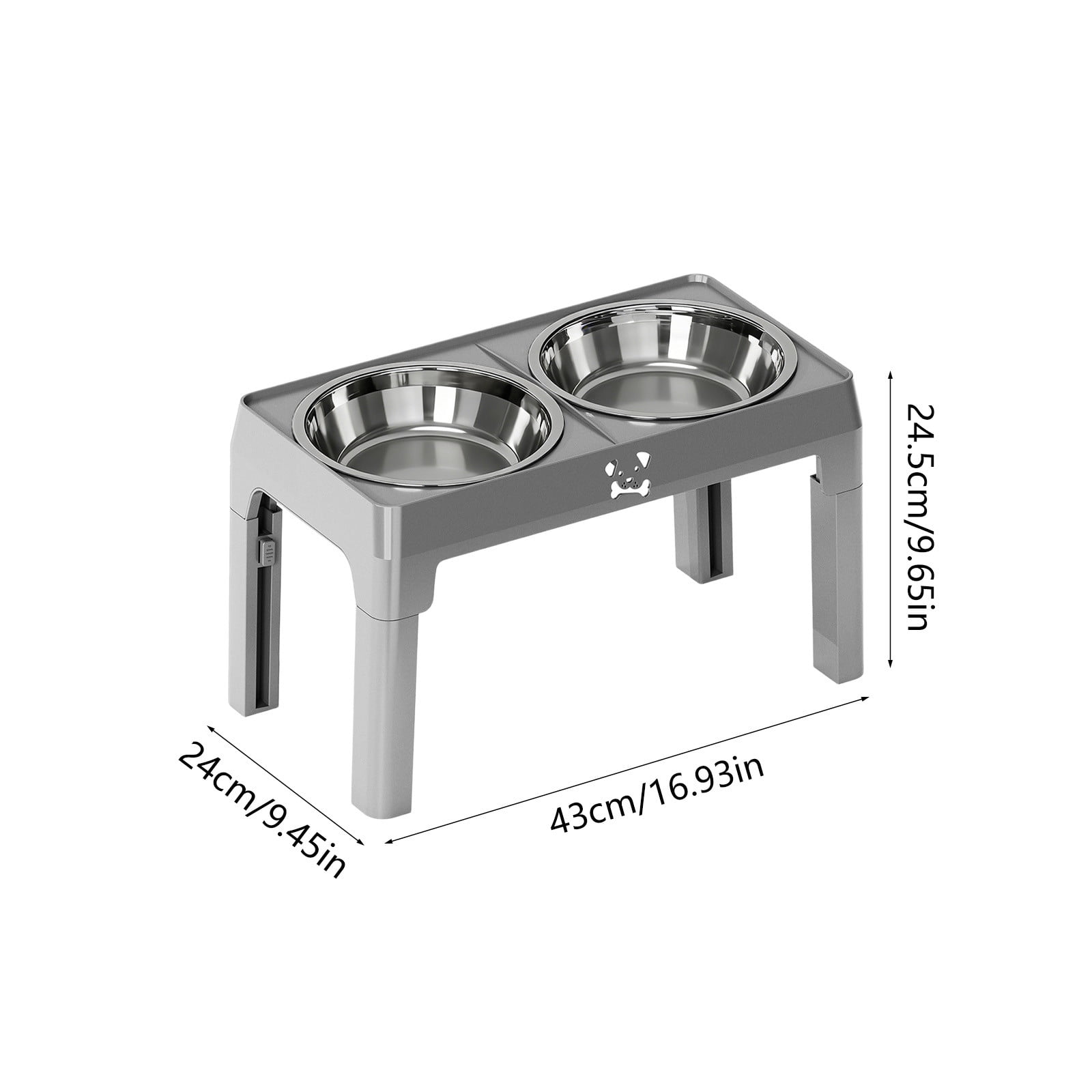 TTJ Cats Food Bowls Cats Bowls Adjustables Stainless Steel Pet Bowl Cats And Dog Bowl Slow Food Bowl Feeder Water Dispenser Neck Support Bowl Ideal For Small Medium And Large Dogs