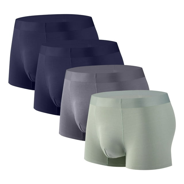zbxnLI Boxeurs pour Hommes Lot de 4 sous-Vêtements Confort Extensible Respirant Doux Multipack
