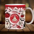 thumbnail image 4 of Halloween Coffee Cup Ceramic Pumpkin Ghost Skull Coffee Mug with Handle Trick or Treat Tumbler Cup Home Party Decor, 4 of 6