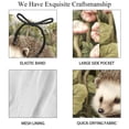 thumbnail image 4 of luoweisi Men's Beach Shorts Quick Dry Swim Trunks with Mesh Lining Hedgehog M, 4 of 5