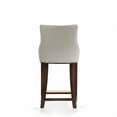 thumbnail image 5 of Manhattan Comfort Shubert Counter Stool with Solid Wood Frame in Light Gray, 5 of 6