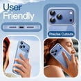 thumbnail image 6 of JETech Clear Back Bumper Case for iPhone 18 Pro Max |Solid Color Matte TPU Frame, Shockproof (Glacier), 6 of 6
