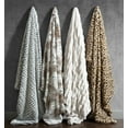 Better Homes & Gardens Faux Fur Throw Blanket, Camel Leopard Brown