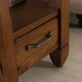 thumbnail image 6 of Leick Home 10906 Slatestone One Drawer Side Table with Slate Tile, Rustic Oak, 6 of 18
