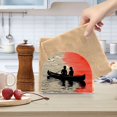 thumbnail image 2 of Yayeee Napkin Holder for Table Kitchen Paper Tissue Organization, Illusionary Boat, 2 of 8