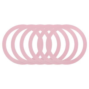 6Pcs Magnetic Adapter Ring, Magnetic Wireless Charger Conversion Kit, Pink