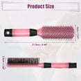 thumbnail image 3 of Hair Brush Detangling Brush for Women Travel Wet Hair Brush for Straight Curly Hair Barber Brush Tools Pink, 3 of 7