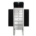thumbnail image 3 of Posh Living Evangeline 6-Drawer Modern Glass & MDF Jewelry Armoire in Clear, 3 of 7