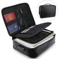 thumbnail image 1 of TAIWO Fireproof Document Bag with Lock, Multi-Layer Portable Filing Storage, Extra Large, Assorted Colors, 1 Count, 1 of 5