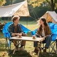 thumbnail image 6 of ABORON Heated Camping Chairs for Adults, Oversized Padded Folding Chair with Adjustable Heating, Portable Heated Lawn Chair for Outdoors Blue, 6 of 6