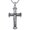 H01-Crucifix Cross, variant on Patron Saint Necklace 925 Sterling Silver Amulet Protection Pendant Religious Jewelry for Men Women