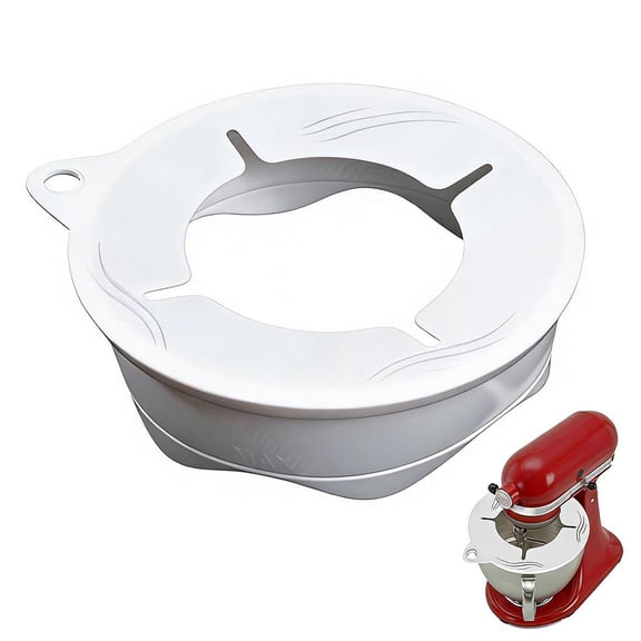 Silicone Mixing Bowl Protector Splatter Guard, 10 Inch Universal Fit for Stand Mixer Bowls, Reusable Non-Slip Baking Accessory