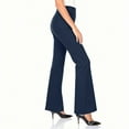 thumbnail image 7 of Wide Leg Pants for Women, Yoga Pants with Pockets High Waist Casual Straight Dress Pants Petite/Tall/Regular Navy XL, 7 of 7