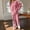 23# Pink, variant on Women's Fleece Pajama Sets Fuzzy Long Sleeve 2 Piece Pullover and Pants Cozy Winter Warm Loungewear Pjs Set Pink One Size