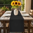 thumbnail image 2 of Table Runner Dresser Scarves 60 Inch Long,Deep Grey Pure Color Linen Dining Table Runners, 2 of 9