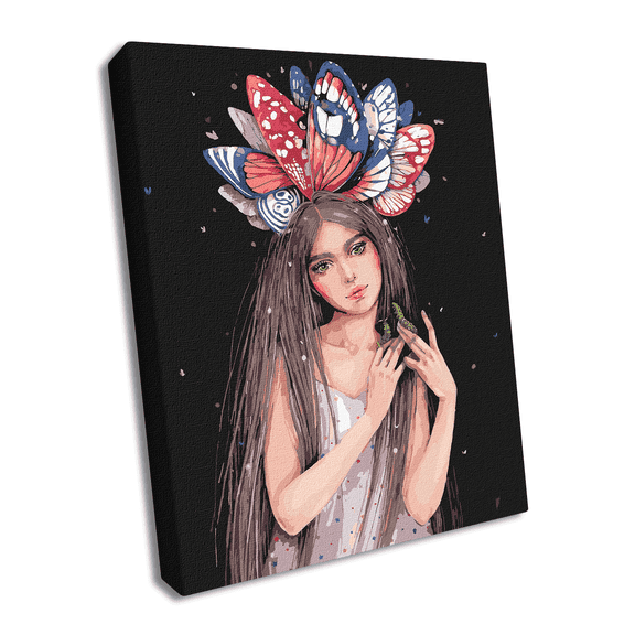 Painting by Numbers kit Colors of butterflies KHO4996