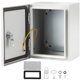 thumbnail image 1 of Yeshouse Caja de conexiones eléctricas de acero, impermeable y a prueba de polvo, tipo NEMA, con cerraduras de seguridad y placas de montaje, ideal para instalación en pared, interior y exterior, 1 of 8