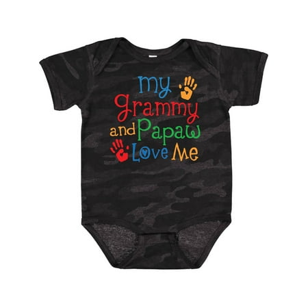 

Inktastic Grammy and Papaw Love Me Grandchild Gift Baby Boy or Baby Girl Bodysuit
