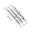thumbnail image 1 of Socket Rack Holder 1/4" 3/8" 1/2" with 8 Clips On Rail Tool Organizer Storage 3/8, 1 of 1