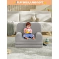thumbnail image 7 of Yeshouse 2-in-1 Kids Sofa Bed, Teddy Fleece Convertible Couch Lounger, Comfy Toddler Chair for Nursery & Gifts, 7 of 7