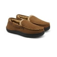 thumbnail image 2 of DREAM PAIRS Men's Comfort Fuzzy Microsuede Moccasin Toe Slippers Lining Slip-on House DSL2110M TAN Size 10, 2 of 6