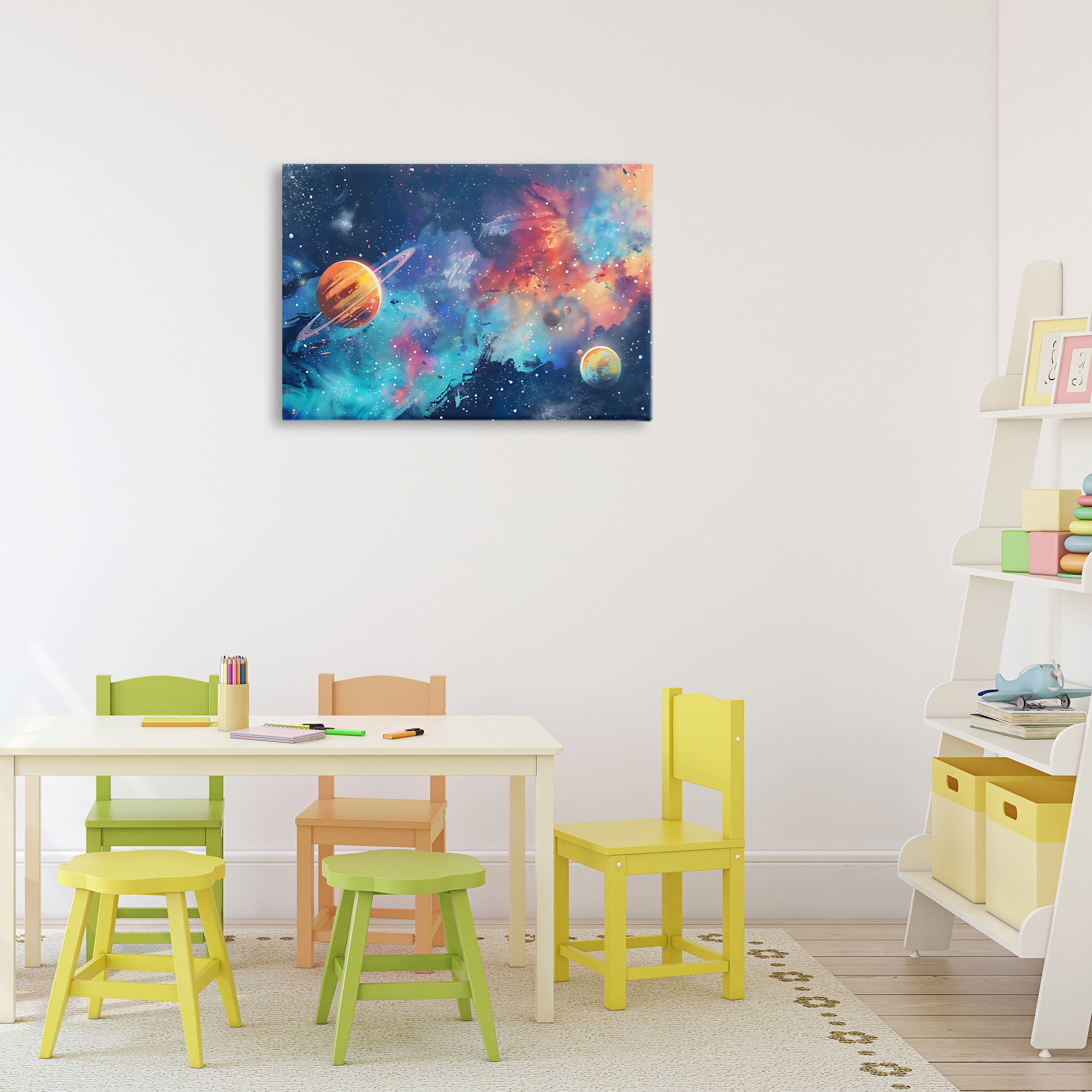 Stupell Industries Nebula Dreams Scattered Planets Canvas Wall Art, design by Creative Studio