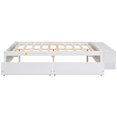 thumbnail image 5 of Full Wood Platform Bed Mattress Foundation with Storage Case, 2 Storage drawers, Bed Frame Storage Bed Lengthwise Support Slat for Boy Girl, No Box Spring Needed, Easy Assembly, 5 of 9