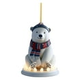 thumbnail image 2 of Hangs 2 - Christmas Bear Acrylic Flat Pendant Ornament and Polar Pendant for Tree Decoration and Christmas Souvenir, 2 of 7