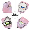 thumbnail image 5 of JIALIOU Mini Backpack Purse for Women Quilted Casual Daypack Small Travel Shoulder Bag, Purple Pink Star Sky, 5 of 7