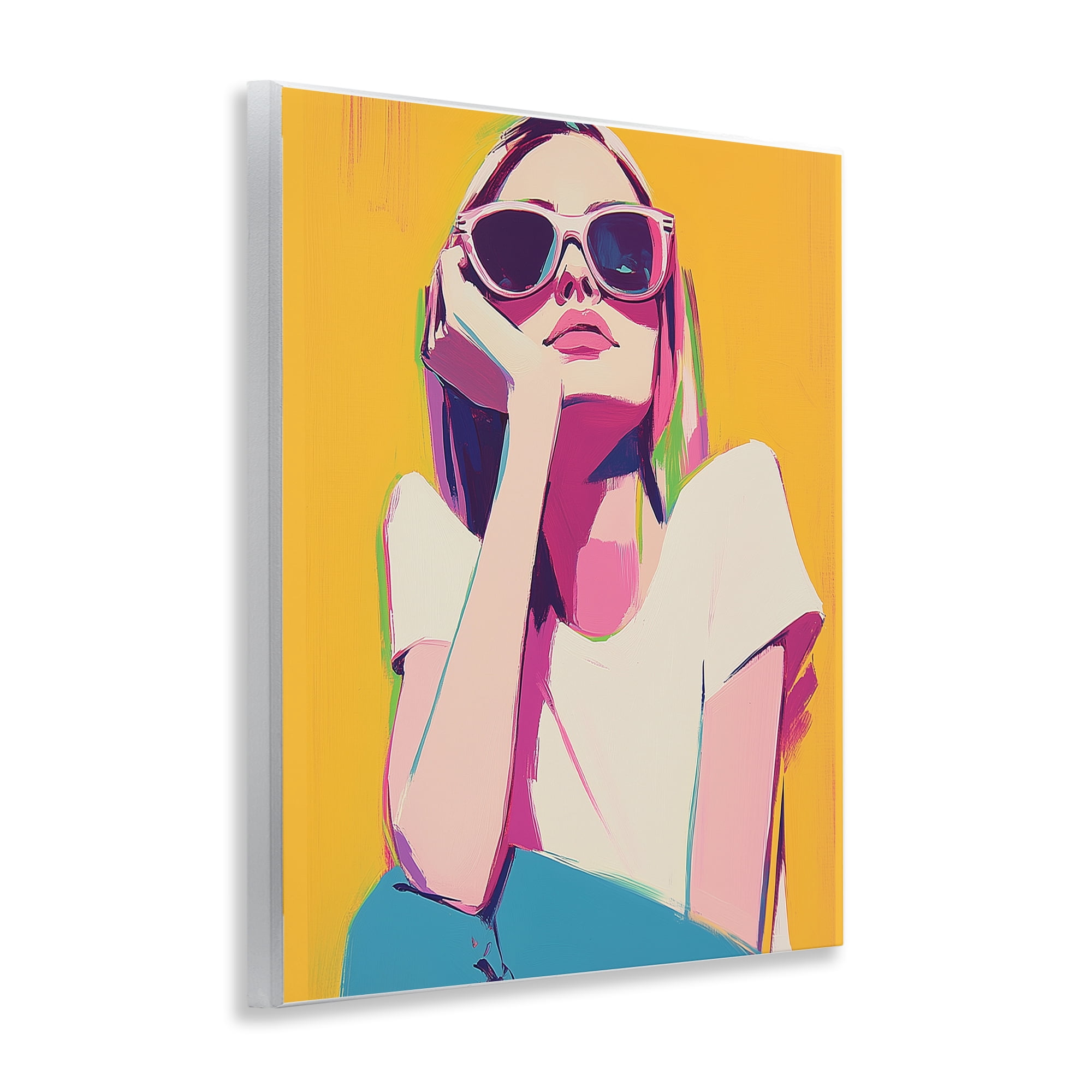 Stupell Industries Chroma Shades Girl Wall Plaque Art, design by Walker Noble