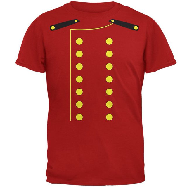 Costume d'Hôtel Bellhop Halloween T-Shirt Adulte Rouge