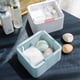 thumbnail image 4 of Contenedor de maquillaje, caja de almacenamiento de cosméticos, caja de almacenamiento de cosméticos de plástico, organizador de maquillaje a prueba de polvo, verdadera excelencia, 4 of 5