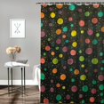 thumbnail image 2 of BCIIG Dots Bathroom Decor Set with Hooks, Colorful Luxurious Graphic Print Polyester Fabric Shower Curtain Set, Waterproof Bathroom Decoration, Multi-Size, Easy Installation 36x72, 2 of 7