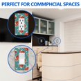 thumbnail image 3 of 1-Gang Screwless Pioneer Floral Decorative Wall Plates,Size 1-Gang 2.9"W x 4.7"H,Unbreakable Thermoplastic Faceplate Cover for Kitchen Living Room Bedroom Decorator Receptacle Outlet Switch, 3 of 7