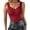 Red, variant on Built in Bra Tank Tops Sheer Mesh Spliced V Neck Sleeveless Fleece Lined Thermal Shirts Slim Fit Base Layer Top for Fall Black-M