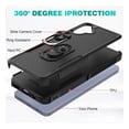 thumbnail image 4 of Rosebono Compatible With Samsung Galaxy A07 Case, Hybrid Case With Adjustable Integrated Ring Kickstand (Black), 4 of 5