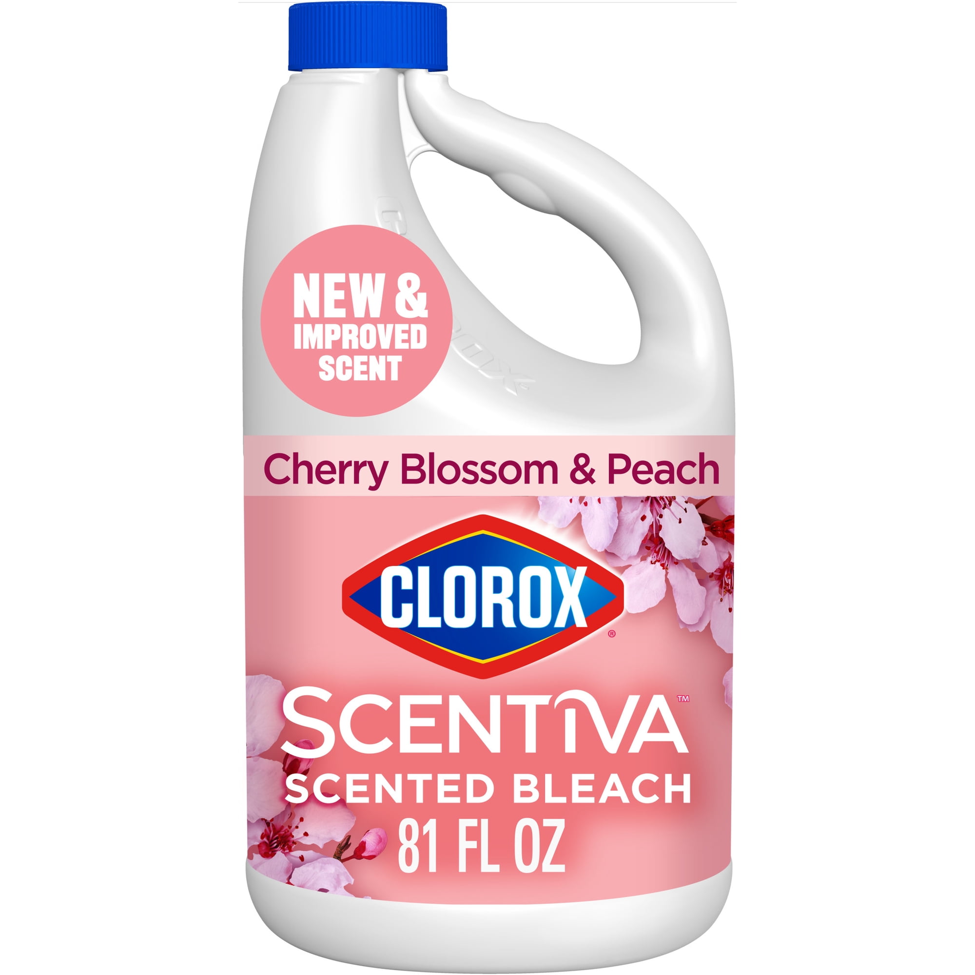 Clorox Scentiva Scented Bleach, Cherry Blossom & Peach, 81 fl oz
