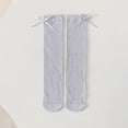 thumbnail image 5 of LckLvx Girls Knee High Socks Breathable Knit Calf Socks with Bow Kids School Uniform Wear, 5 of 6