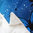 thumbnail image 5 of Manfei Dreamy Blue Butterfly 100% Cotton Comforter Cover Twin for Girls, Psychedelic Galaxy Bedding Twin Size, Chic Animal Bedding Accessories, Microfiber Room Decoration, Reversible 2-Piece, 5 of 9