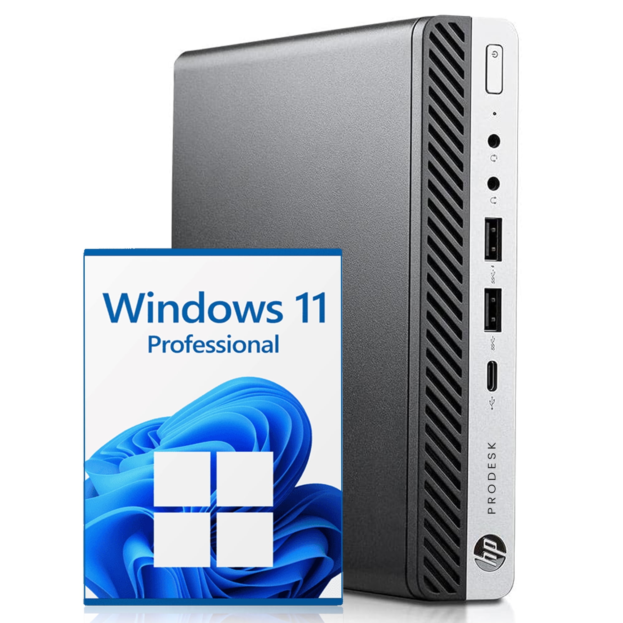 Restored HP ProDesk 600 G5 High-Performance Business Desktop PC Mini Computer, Intel Core i5 - 9500T CPU, 32GB DDR4 RAM, 1TB M.2 NVMe SSD, Windows 11 Pro, WIFI - (Refurbished)