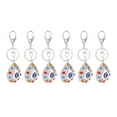 thumbnail image 2 of Porte-clés Oeil, 6Pcs Strass Mousqueton Fermoir Porte-Clés Chanceux pour Sac à Main, 2 of 8