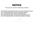 thumbnail image 2 of Transit Auto Front Rear Coated Disc Brake Rotors and Semi-Metallic Pads Kit for Car Mercedes-Benz GLA250 CLA250 INFINITI QX30 KGF-102127, 2 of 11