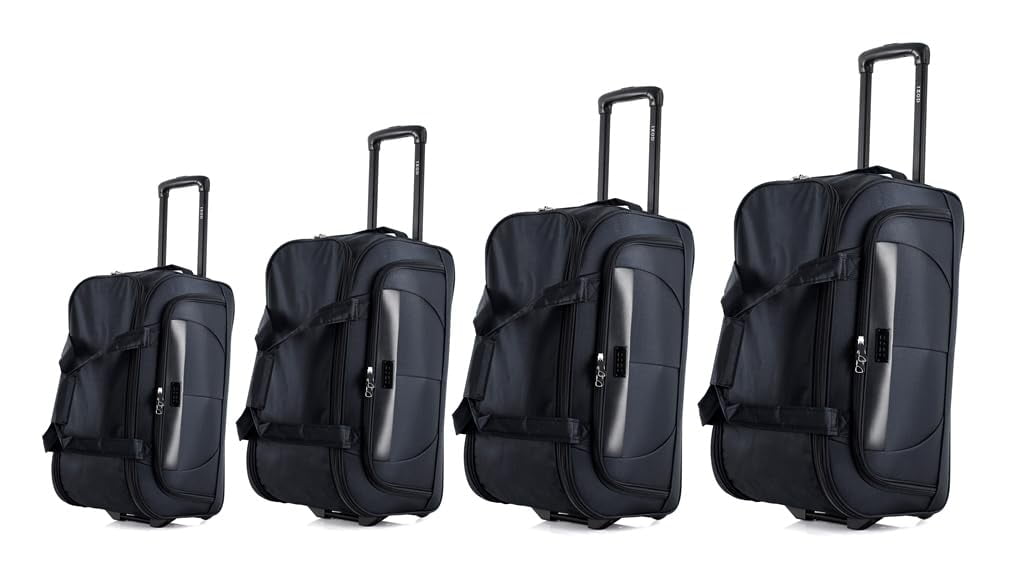 IZOD Carol Lightweight Soft Shell Rolling Duffel Bag with Wheels and Telescopic Handle – Travel-Ready Luggage Duffel